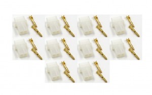 AMP Stecker inkl. weibliche Kontakte, 10 Stk/Pckg